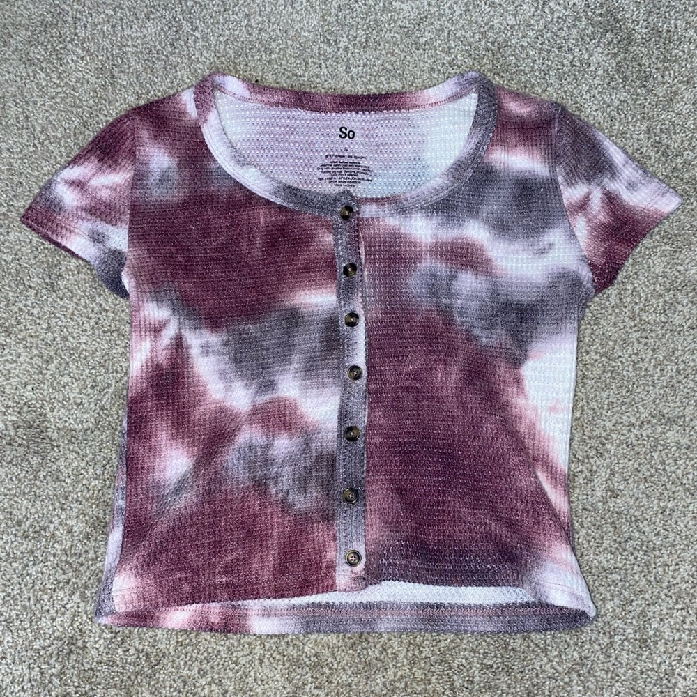 SO purple/grey crop top